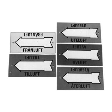 Nordisk Rörmärkning 905542 Märkskylt 165 x 80 x 0,4 mm